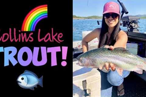 STACY CHASES RAINBOWS 🌈 - My First Time Trout Fishing on Collins Lake 🎣