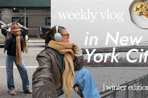 week in my life NYC | pottery wheel throwing class, new workouts, movie night!