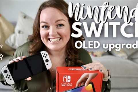 NINTENDO SWITCH OLED! 🎮 unboxing, upgrading from switch lite &amp; first impressions review • UK..