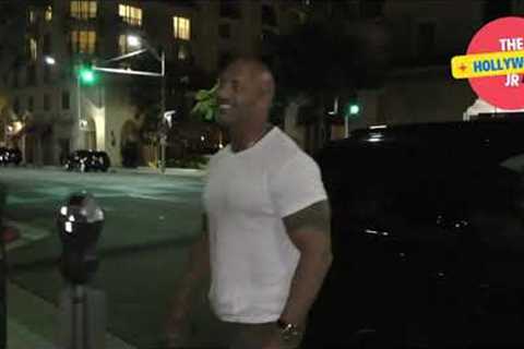 DWAYNE JOHNSONTHE ROCK &amp; LAUREN HASHIAN ENJOY A ROMANTIC DINNER DATE AT MASTRO'S IN BEVERLY..