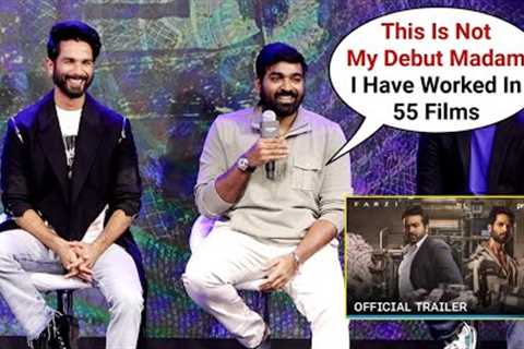 Vijay Sethupathi Witty Speech In Front Of Shahid Kapoor At Farzi Trailer Launch