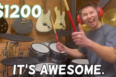 This CHEAP Acoustic Design Electronic Drum Kit is EPIC