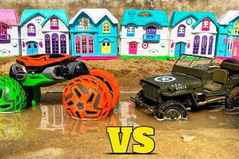 RC Stunt Car vs RC Jeep | Remote Control Car | RC Cars 4X4