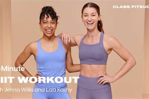 15-Minute HIIT Workout With Jenna Willis and Liza Koshy | POPSUGAR FITNESS