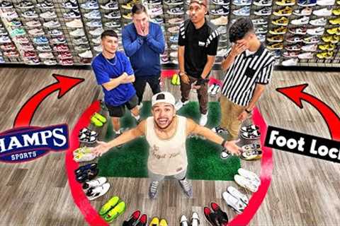 Last Employee To Leave Sneaker Store Wins Shopping Spree! (Footlocker VS Champs)