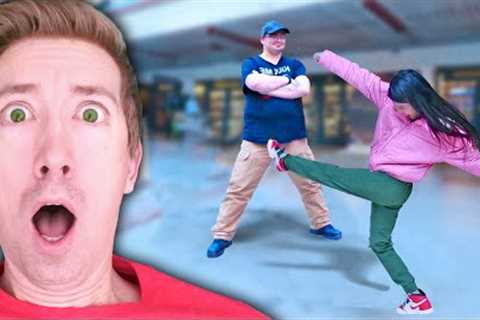 She KICKED Him in the BALLS!