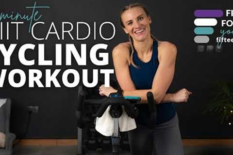 15 Minute HIIT CARDIO INDOOR CYCLING WORKOUT