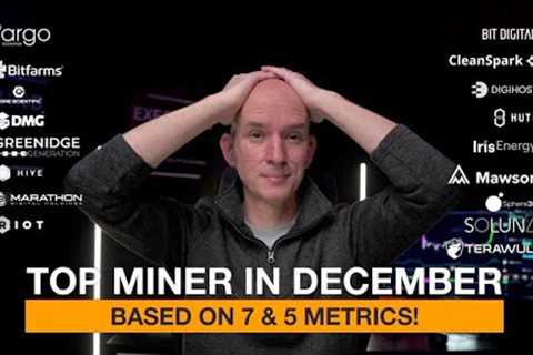 BEST Bitcoin Miner In December! Based On 5 &amp; 7 Metrics. Greenidge SEC Filing! Bitcoin &amp;..