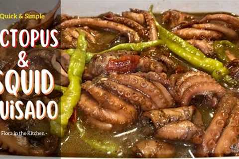 How to cook Octopus and Squid Guisado. The best mixed octopus &amp; squid  easy recipe. Best..