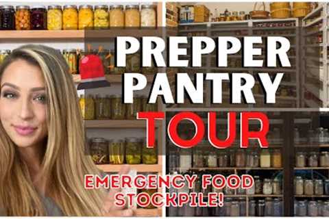 Prepper Pantry Tour | Emergency Food Stockpile | Food Storage Tips!