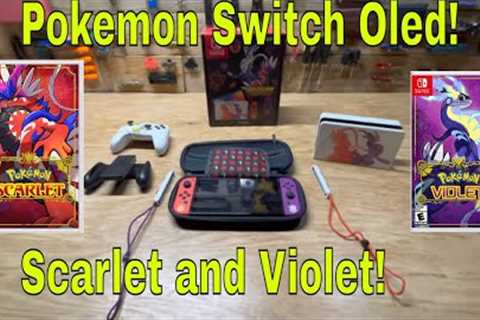Nintendo Switch OLED Model: Pokémon Scarlet &amp; Violet Edition Unboxing and Review! Pokemon Goes..