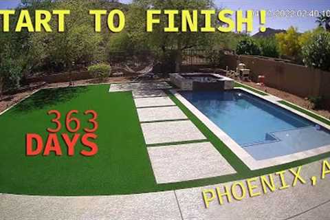 Pool Construction - Time Lapse in Phoenix, Arizona