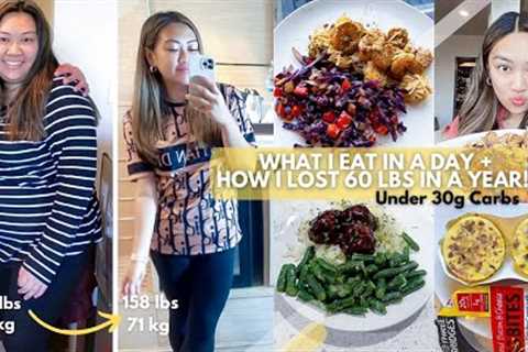 HOW I LOST 60 POUNDS WITH KETO DIET | WHAT I EAT IN A DAY 30G CARBS + SIMPLE, AFFORDABLE MEALS!