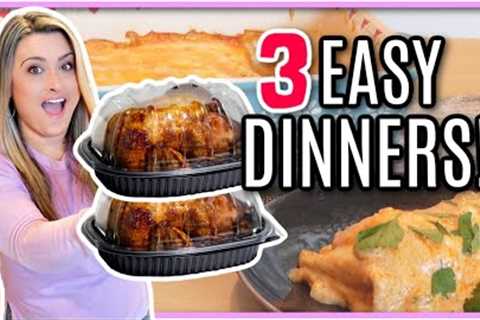 3 AMAZING Recipes Using Rotisserie Chicken | QUICK, STRESS-FREE and AFFORDABLE Meals!