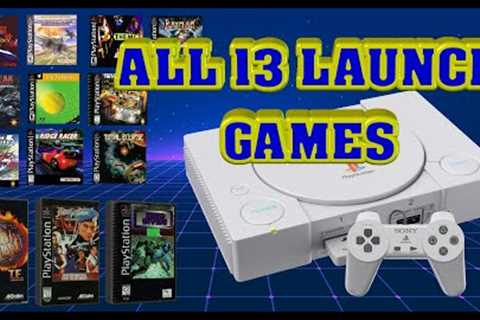 SONY PLAYSTATION The Beginning | All PS1 Launch Games