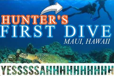 Maui, Hawaii VLOG - Scuba Diving - Hunter's 1st Open Water Dive!!