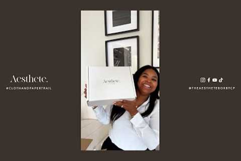 Aesthete By Cloth &amp; Paper | Deluxe Lifestyle Subscription Box Unboxing | Winter 2023