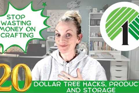 SAVE MONEY! 20 Must See Hacks, Storage and Crafts from The Dollar Tree!