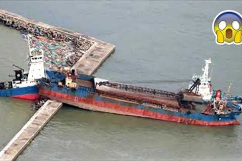 Biggest Ship Launches Gone Wrong- Top Dangerous Big Ships Crashing &amp; Ship Fail Ever Caught On..