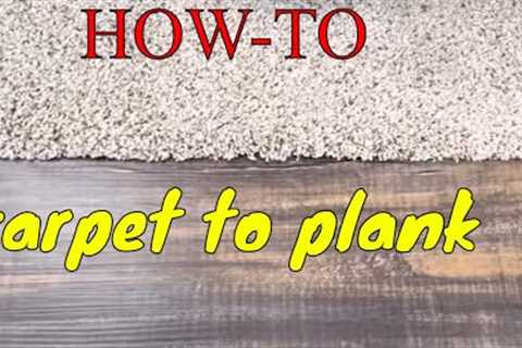 how-to transition carpet to vinyl plank