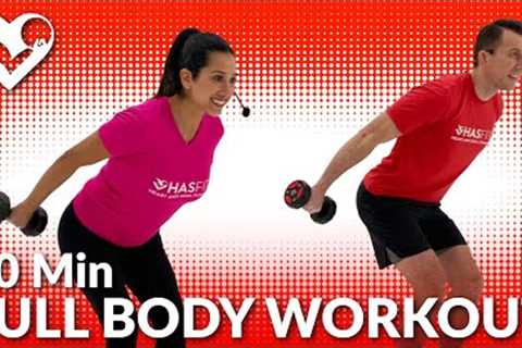 30 Minute Full Body Workout with Dumbbells – Total Body Workouts with Weights Home Strength Training