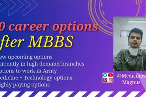 20 career options after MBBS 🔥 II New upcoming optionsII Highly in demand branches,check..