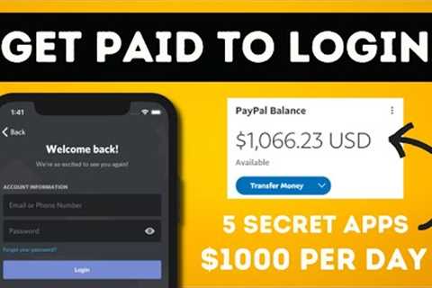 TOP 5 SECRET APPS PAY $1,000 PER DAY (Make Money Online 2023)