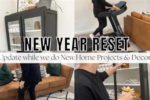 New Year Reset | Life Update while we do Home DIY Projects &amp; Decorate!!🖤🤍