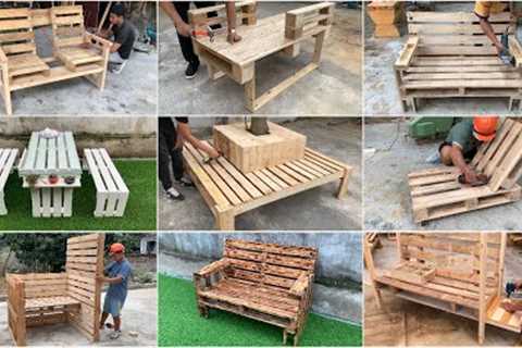 8 Amazingly Perfect Pallet Wood Recycling Projects // Cheap Furniture Design From Wooden Pallets