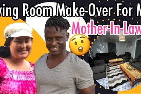 We Surprised My Mother-In-Law With A Living Room Makeover!| House Flip | Sylvia And Koree Bichanga |