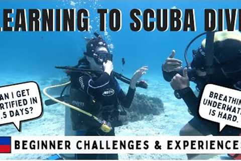 Learning to SCUBA DIVE for the FIRST TIME! - Philippines 🇵🇭 Travel Vlog, Getting PADI Certified