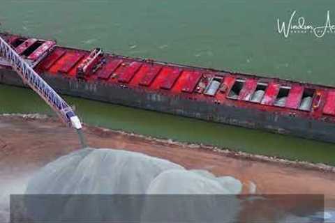 LOWER LAKES TOWING MICHIPICOTEN LAKE FREIGHTER by Windsor Aerial Drone Photography