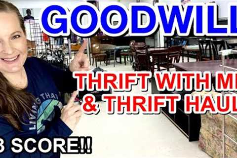 $3 SCORE! GOODWILL THRIFT WITH ME AND THRIFT HAUL * THRIFTING HOME DECOR AND STYLING IT!