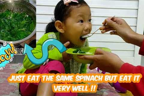 easy and healthy spinach recipe | home cooking