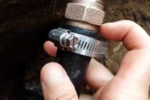 How to repair main water line leak THE RIGHT WAY