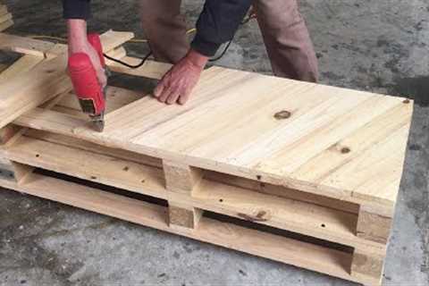 Woodworking Project From Old Pallet - Build a Beautiful DIY Bench Out of Recycled Pallets