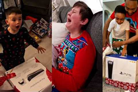 PS5 Surprise For Christmas Compilation 2021 | TOP 5 VIDEOS (THEY FREAKED OUT)
