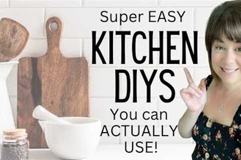 Super *Easy* kitchen DIYs you can ACTUALLY USE!! | Kitchen DIY projects