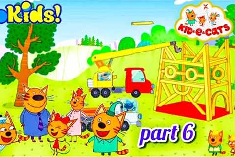Kid-E-Cats: Side pillar raising work from Land to Make Way For Houses  Gokids 2023 Part 6
