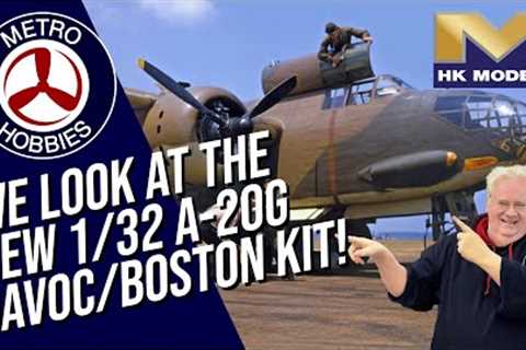 The new Hong Kong Models 1/32 Douglas A-20G Havoc / Boston Bomber | Model Kit Preview - Test shots!