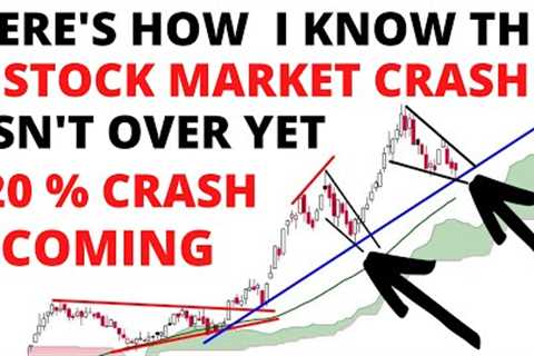 If You Believe The Stock Market Crash Is Over You'd Better Think Again Youre In For A Rude Awakening