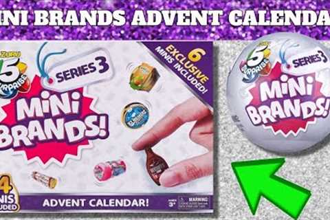 UNBOXING MINI BRANDS SERIES 3 ADVENT CALENDAR! Zuru 5 Surprise Silver Ball Miniture Toy Opening!