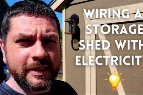 Do you run electricity into your storage shed?  I added some lights and outlets.  Here's what I did.