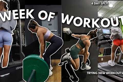 Week of Workouts | Trying a NEW Program &amp; Training for Muscle Endurance