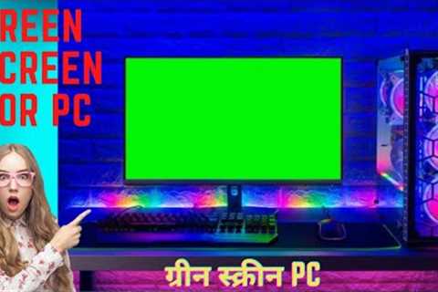 Why does my computer show a green screen on videos? Green Screen PC No copyright Computer green sc