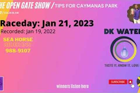 Jan 19, 2022 - Tips Analysis for Caymanas Park Horse Racing, Jamaica - Race Card Jan 21, 2023