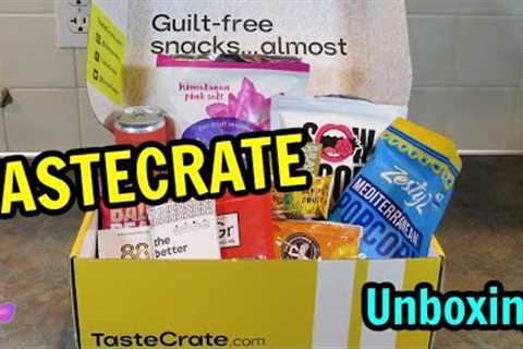 TASTECRATE Snack Subscription Unboxing! Healthy, Unique and Hard-To-Find Snacks! #LeighsHome