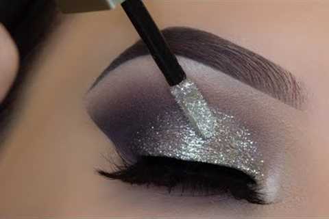 How to apply 5 Minute Glitter Eye Makeup | Easiest Glitter Look Ever!!