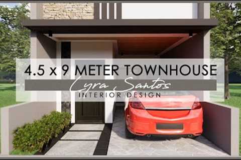 4.5 x 9 Meter Townhouse Design Idea