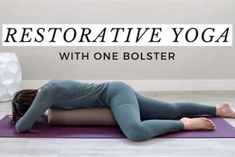 Restorative Yoga With One Bolster - 5 Relaxing Poses
